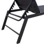 Sunbed Kiara aluminium anthracite-textilene dark grey - Image 5