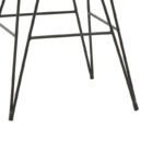 Πολυθρόνα Naoki rattan σε φυσική απόχρωση με μαύρο μαξιλάρι και μεταλλικό μαύρο πόδι 58x64x81εκ - Image 6