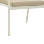 Armchair Jerqui wicker rattan natural-metal bege legs-black cushion  60x64x78cm - Слика 6