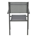 Armchair Moly anthracite aluminum-textilene 61x56.5x87.5cm - Image 5