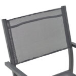 Armchair Moly anthracite aluminum-textilene 61x56.5x87.5cm - Image 6