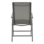 Armchair Candor anthracite metal and gray textilene 65x56x106cm - Слика 5