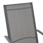 Armchair Candor anthracite metal and gray textilene 65x56x106cm - Слика 6