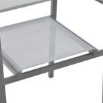 Armchair Confidence anthracite metal and gray textilene 54x54x86cm - Слика 6