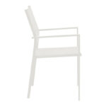 Armchair Confidence white metal and white textilene 54x54x86cm - Слика 3