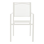 Armchair Confidence white metal and white textilene 54x54x86cm - Слика 4
