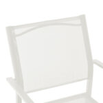 Armchair Confidence white metal and white textilene 54x54x86cm - Слика 5