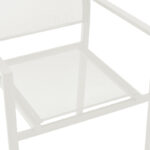 Armchair Confidence white metal and white textilene 54x54x86cm - Слика 6