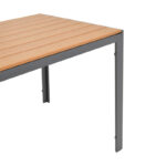 Nares table aluminum anthracite-plywood natural 140x80x72.5cm - Image 6