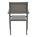 Armchair Uplift aluminum anthracite- plywood gray 60x56.3x89cm - Слика 5