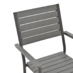 Armchair Uplift aluminum anthracite- plywood gray 60x56.3x89cm - Слика 6