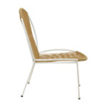 Dapper chair metal white- pe natural 64.5x74.5x76cm - Слика 3
