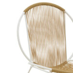 Dapper chair metal white- pe natural 64.5x74.5x76cm - Слика 5