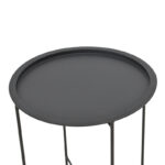 Caius metal table in black shade D46x52cm - Слика 3