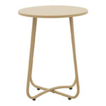 Τable Bramwell  metal beige D40x50cm - Image 2