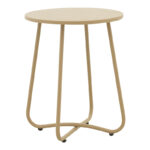 Τable Bramwell  metal beige D40x50cm