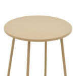 Τable Bramwell  metal beige D40x50cm - Image 3