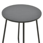 Τable Bramwell  metal dark grey D40x50cm - Слика 3