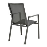 Garden armchair Dashiell  metal black textilene black 71x58x94cm - Слика 2