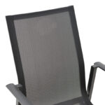 Garden armchair Dashiell  metal black textilene black 71x58x94cm - Слика 5