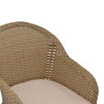 Garden armchair Hadrian rattan brown-textilene beige 57x70x85cm - Слика 6