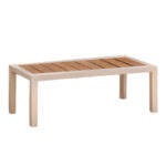 Garden lounge Fashionable set 4pcs beige fabric-white aluminium - Image 5