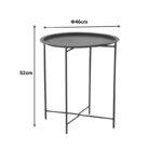 Set Dapper-Caius set of 3 black metal-black pe D46x52cm - Слика 4