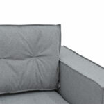 Corner reversible sofa Mirabel grey fabric-natural wood 250x184x100cm - Image 6