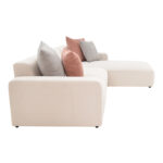 Corner reversible sofa Manimy cream color fabric 285x186x95cm - Image 3