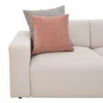 Corner reversible sofa Manimy cream color fabric 285x186x95cm - Image 4