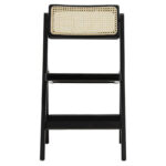 Yoko folding chair beige pvc rattan-black leg - Слика 4