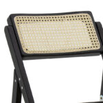Yoko folding chair beige pvc rattan-black leg - Слика 5