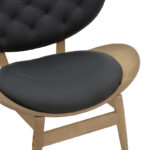 Relax armchair Udalle solid wood walnut-pu black 77x70x82cm - Image 6