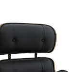 Relax armchair Mirto solid wood walnut-PU black 80x80x96.5cm - Слика 6