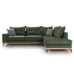Corner sofa Luxury II left corner cypress-carbon fabric 290x235x95cm - Image 3