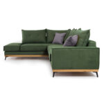 Corner sofa Luxury II right corner cypress-carbon fabric 290x235x95cm - Image 4