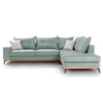 Corner sofa Luxury II left corner fabric ciel-cream 290x235x95cm - Слика 2