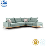 Аголна гарнитура Luxury II лев аголен материјал сиел-крем 290x235x95 см