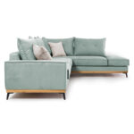Corner sofa Luxury II left corner fabric ciel-cream 290x235x95cm - Слика 3