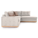 Corner sofa Boston left corner fabric cream-mocha 280x225x90cm - Image 3