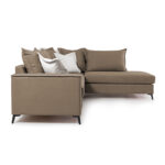 Corner sofa Boston left corner fabric mocha-cream 290x235x95cm - Image 3
