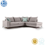 Corner sofa Boston left corner fabric elephant-cie 290x235x95cm