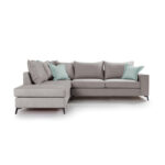 Corner sofa Boston right corner fabric elephant-ciel 290x235x95cm - Слика 2
