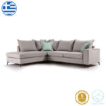 Аголна гарнитура Бостон десен агол од ткаенина слонов-сирена 290x235x95 см