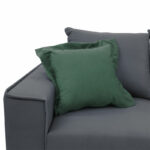 Corner sofa Fabulous reversible charcoal-cypress fabric 240x165x95cm - Слика 4