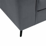 Corner sofa Fabulous reversible charcoal-cypress fabric 240x165x95cm - Слика 6