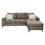 Corner sofa Fabulous reversible fabric mocha-cream240x165x95cm - Слика 3