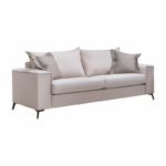Verona living room set 2 pcs 2-3 seater cream mak01 - cushions mocha mak03 - Слика 2