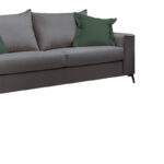 3 seater Verona sofa anthracite - cypress cushions 225x93x100cm - Слика 3