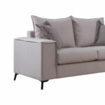 2 seater Verona sofa cream - mocha cushions 173x93x100cm - Слика 2